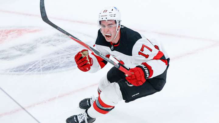 Devils defenseman Simon Nemec’s hilarious response to first career hat trick
