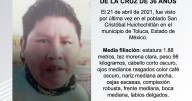 Se busca  José Manuel Jacinto de la Cruz de 36 años de edad