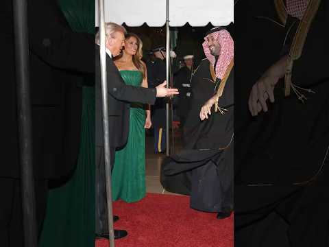 Trump, Melania Welcome MBS to White House Dinner