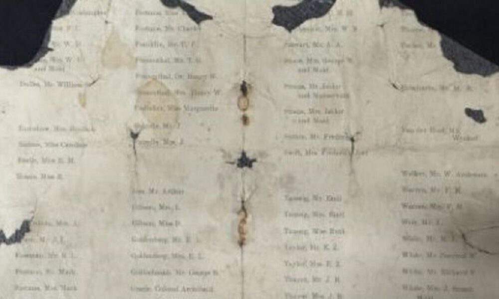 Subastan el tesoro histórico de un hombre que murió en el Titanic