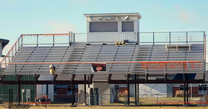 Extra Bleachers rolled in ahead of Manhattan vs. Three Forks championship game