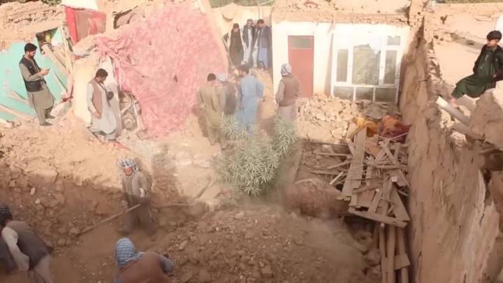 Afghans dig through rubble after deadly quake strikes country's north