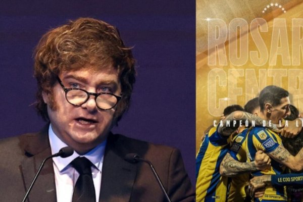 Milei se mete en la disputa por el título: respalda a Verón y cuestiona la consagración de Central