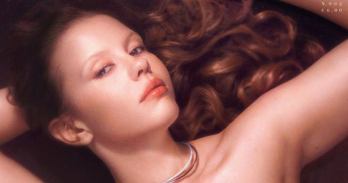 Mia Goth Serves High Glam in Giorgio Armani as Vogue Italia's November Cover Star