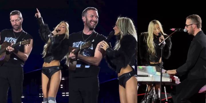 Chris Martin de Coldplay sorprendió en vivo al aparecer junto a Tini Stoessel en Tecnópolis
