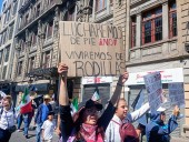Marcha de la Generación Z || Encapuchados derriban vallas y atacan a policías en Palacio Nacional