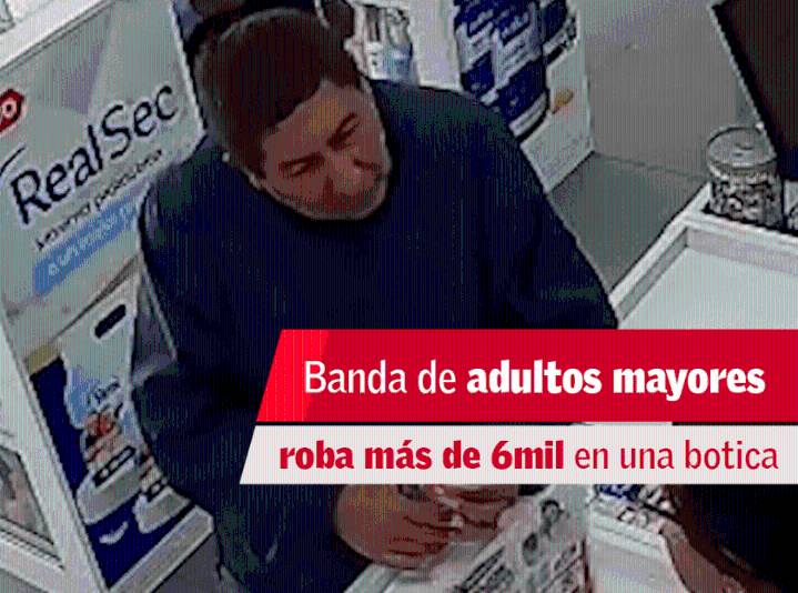 Adultos mayores roban más de S/ 6,000 (VIDEO)