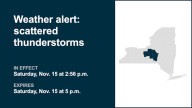 Prepare for scattered thunderstorms in New York early Saturday evening