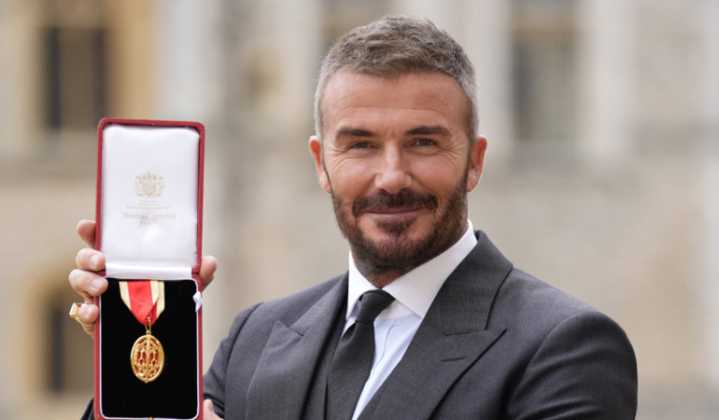 David Beckham fue nombrado Caballero de la Orden del Imperio Británico por parte del Rey Carlos III