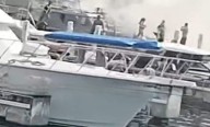 Deja 4 lesionados incendio en embarcación en Cozumel