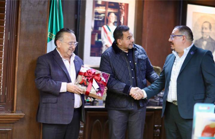 Presidente Municipal recibe a dirigentes de CANACO Tijuana y CANACO Juárez