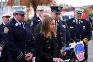 Friends and family pay tribute to fallen firefighter Patrick Brady at Brooklyn wake
