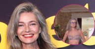 Paulina Porizkova, 60, Strips Down to Her Underwear to Show Her 'Imperfections': Watch