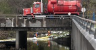 Chemical spill in Kitchener Schneider Creek prompts cleanup