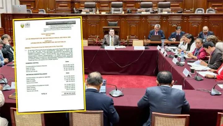 Congreso: aprueban presupuesto del sector público para el año fiscal 2026