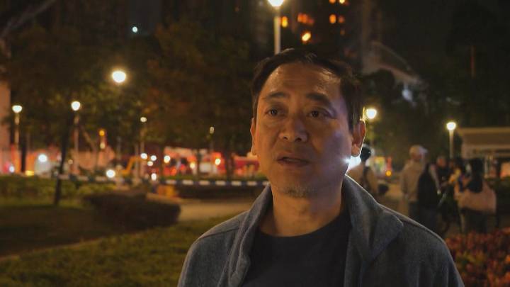 Hong Kong resident 'devastated' while watching home burn in deadly highrise fire