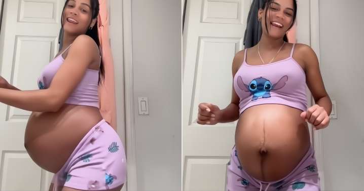 Embarazada cubana arrasa en TikTok bailando al ritmo de Alofoke