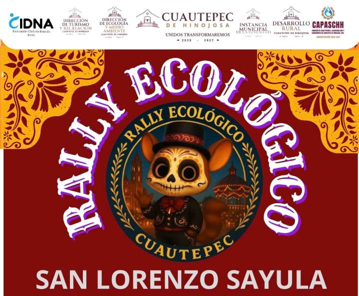 Prepara gobierno de Cuautepec tercer rally ecológico en San Lorenzo Sayula