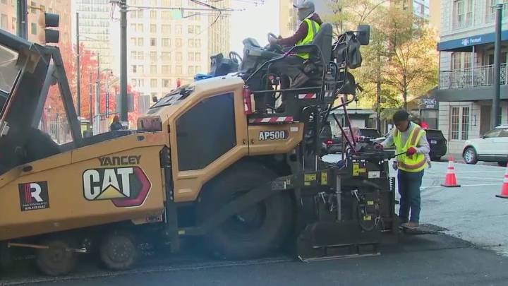 Atlanta tests recycled rubber asphalt as World Cup roadwork speeds up