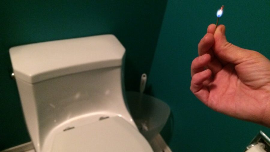 Lit Match Insufficient After Dad's Been in There