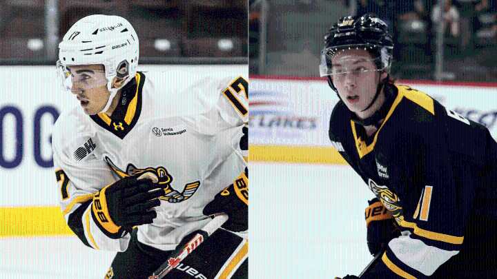 Top prospects Di Iorio, Edwards talk friendship, playing for Sarnia on 'NHL Draft Class' podcast