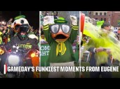 COLLEGE GAMEDAY'S FUNNIEST MOMENTS IN EUGENE 🤣 Oregon Duck SHINES, McAfee goes shirtless & MORE 🍿