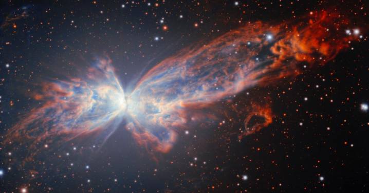 Telescope in Chile captures picture of a cosmic butterfly