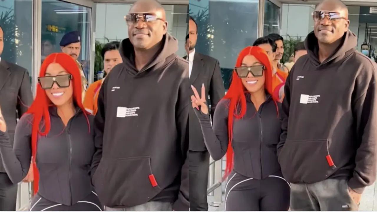 Akon kickstarts India tour in Delhi, spotted with wife Tomeka Thiam at airport