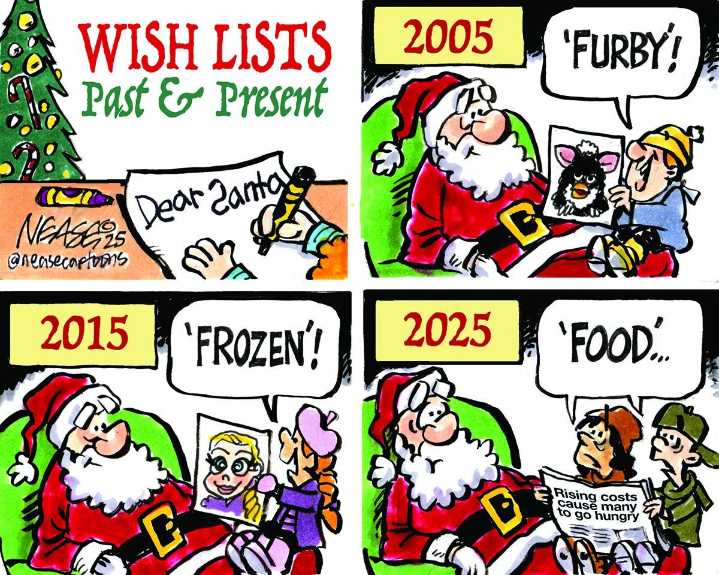 Steve Nease cartoon, November 14, 2025