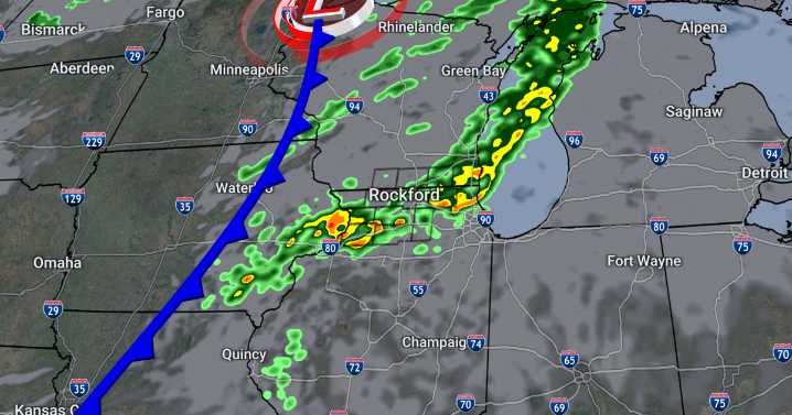 First of two rounds of showers comes Thursday night