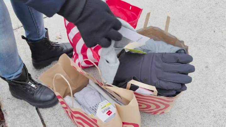 Donated clothes at Cardiac Classic to go to patient closet