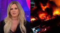 Alejandra Maglietti, conmovida por el incendio que arrasó la fábrica de su pareja en Ezeiza