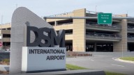 Plane slides off of runway at DSM airport, airport closed