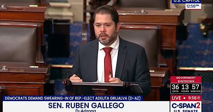 Senators Kelly and Gallego urge Senate to swear in Rep.-elect Adelita Grijalva; Barrasso blocks resolution