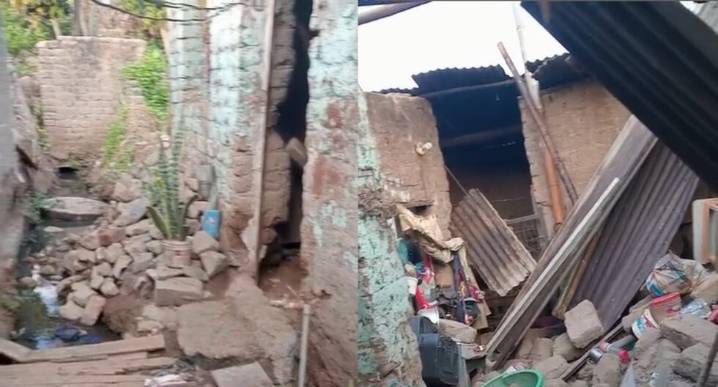 Chiclayo: madre queda gravemente herida tras colapso de pared por aguas de desagüe