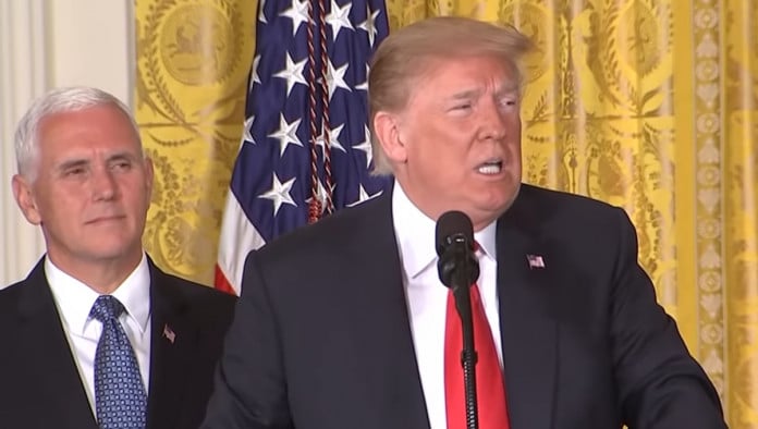 Having Solved All Earthly Problems, Trump Announces Space Force