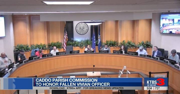 Caddo Commissioner introduces resolution honoring fallen Vivian police officer