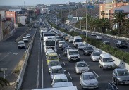 Un vuelco en la GC-1 provoca grandes retenciones en sentido sur y el cierre temporal del túnel Adolfo Cañas