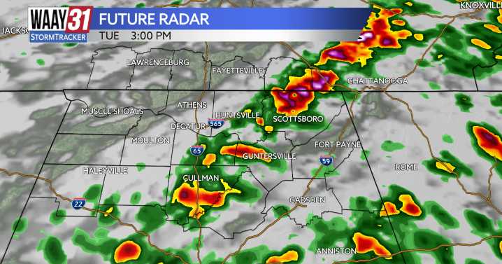 Rain and storms move through Tuesday