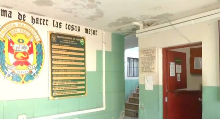 El Agustino: derrumbe provoca caída de techo de comisaría de San Pedro