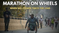 Video: The Man Who Rolled Through The Marathon