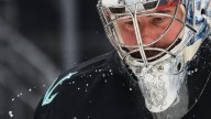 Grubauer stops all 19 shots in relief as the Kraken beat the Sharks 4