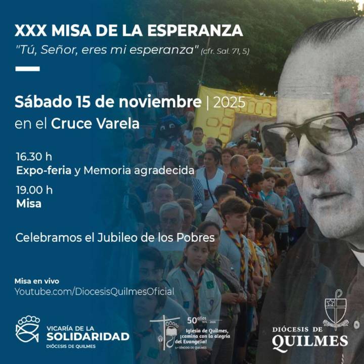 Se realiza la XXX Misa de la Esperanza en el Cruce Varela
