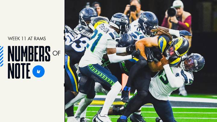 12 Numbers Of Note From The Seahawks' Week 11 Loss To The Rams