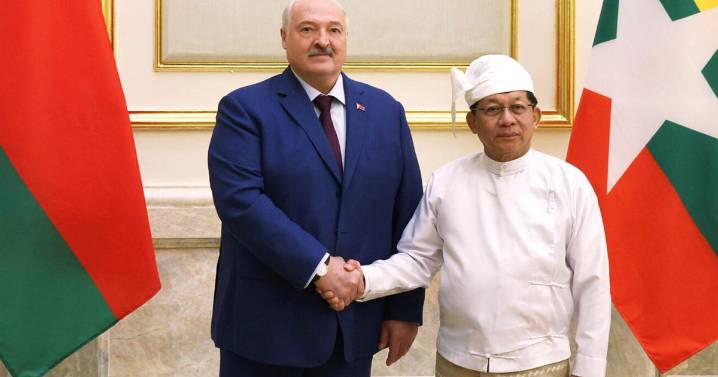 Military-run Myanmar plays host to goodwill visit by Belarusian leader