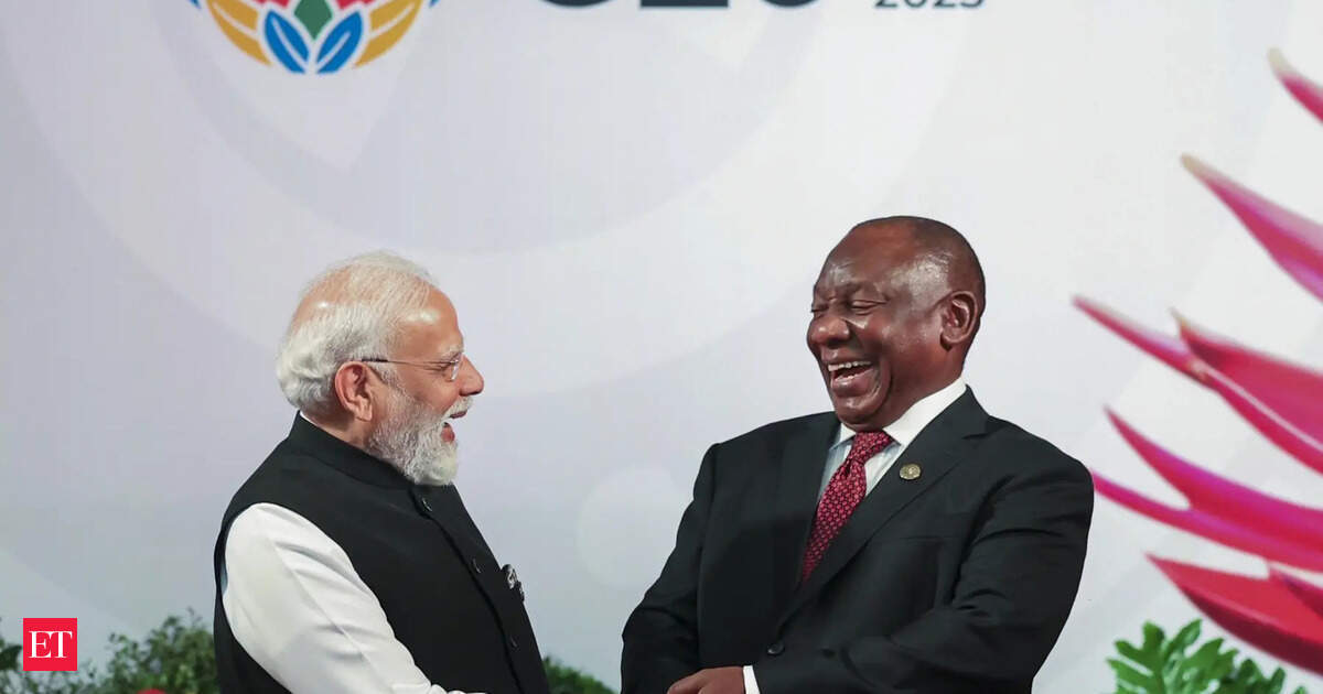 G20: PM Modi extends gratitude to S African Prez