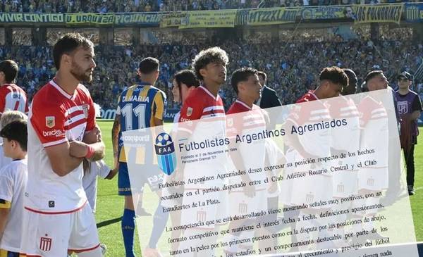 Con un comunicado Agremiados le da la espalda a Estudiantes y se pone del lado de la AFA tras el pasillo