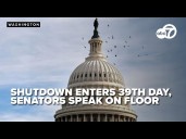 WATCH LIVE: Senators speak on Congressional floor as shutdown enters 39th day
