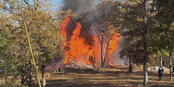 Controlled burns in Calera eliminate eyesores, make room for development