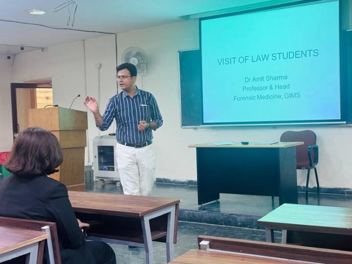 GIMS Forensic Medicine Department Hosts Educational Visit for JIMS Law Students